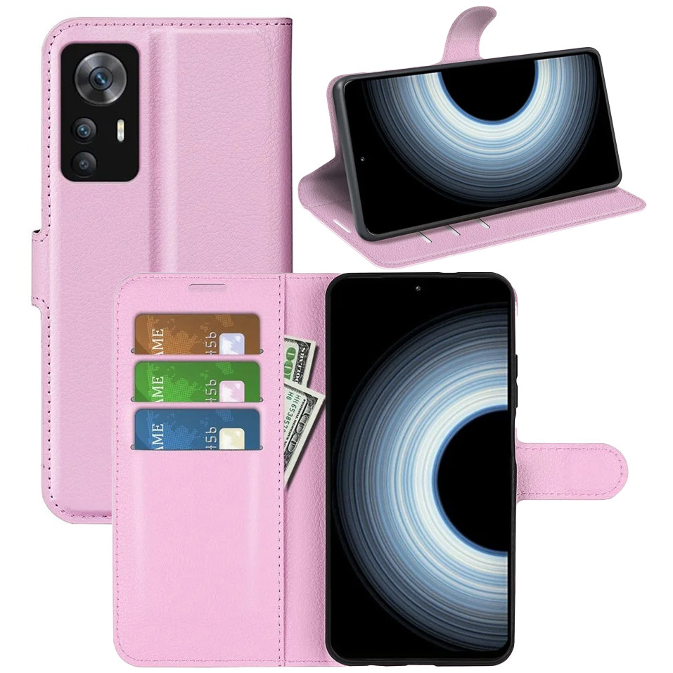 Чохол-книжка Litchie Wallet для Xiaomi 12T / 12T Pro Light Pink, фото 1