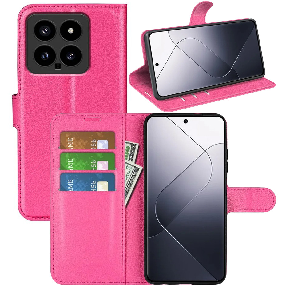 Чохол-книжка Litchie Wallet для Xiaomi 14 Rose, фото 1