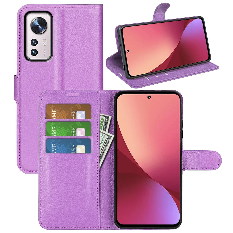 Чохол-книжка Litchie Wallet для Xiaomi 12 5G / 12X 5G / 12S 5G Violet