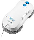 Робот-пилосос для вікон Sencor, 3000Па, вода -0.06л, вологе прибирання, від мережі, білий