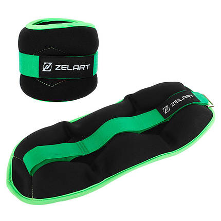 Обважнювачі-манжети для рук та ніг Zelart 2x2 кг для підвищення ефективності тренувань, фото 1
