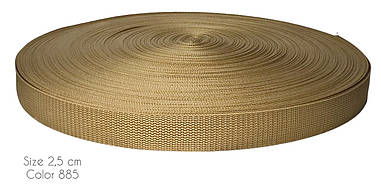 Ремінна стрічка Стропа Койот 25мм рулон 50м