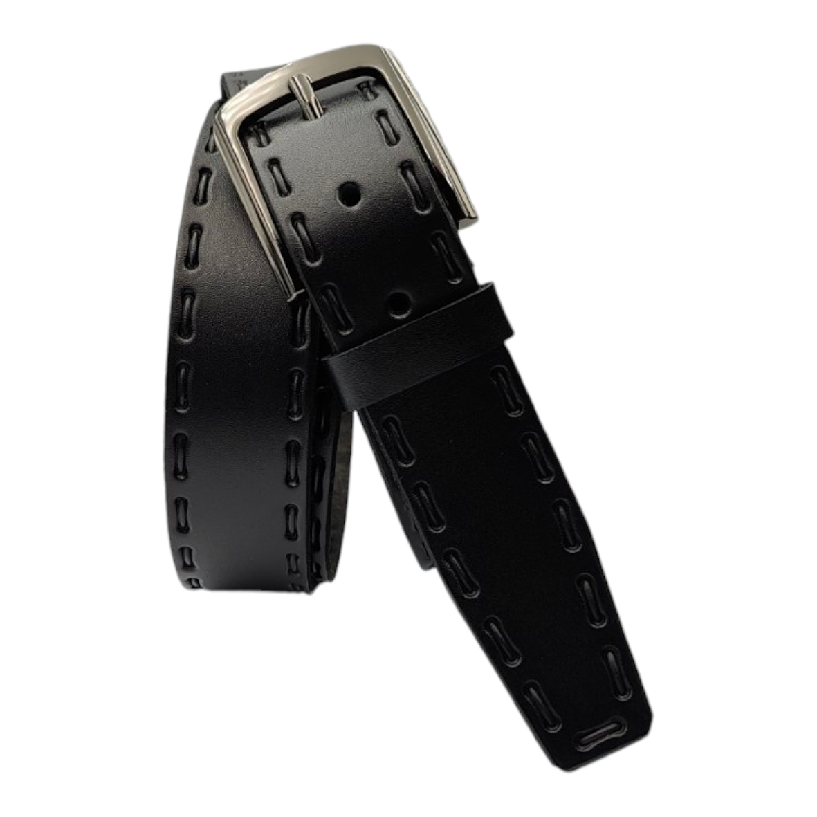 Брючний ремінь чоловічий шкіряний лінійка (Вознесенськ). Арт.:RMBKL0001-35