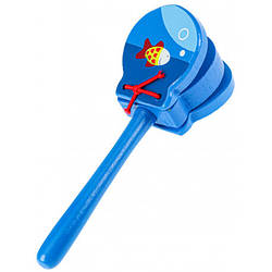 Кастаньєта дитяча на дерев'яній ручці (колір випадковий)