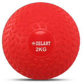М'яч медичний слембол Record Slam Ball 2 кг d 23 см для кросфіту та фітнесу, фото 1