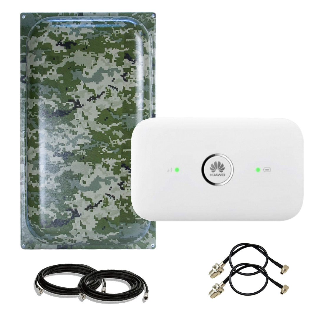 4G антений комплект WIFI роутер Anteniti E5573 + 4G антена RnetT MIMO 2Х17 Дб 900-2700 мГц