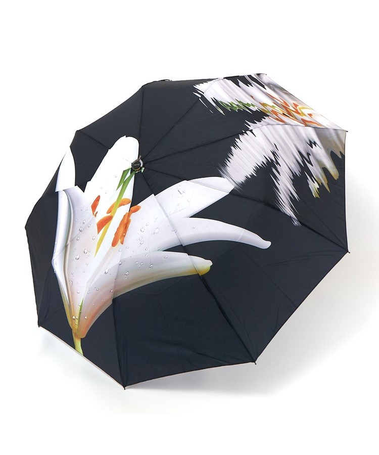 Парасолька автомат Susino 3094 Max comfort жіноча на 9 спиць принтом Квіти Чорно-білий, фото 1