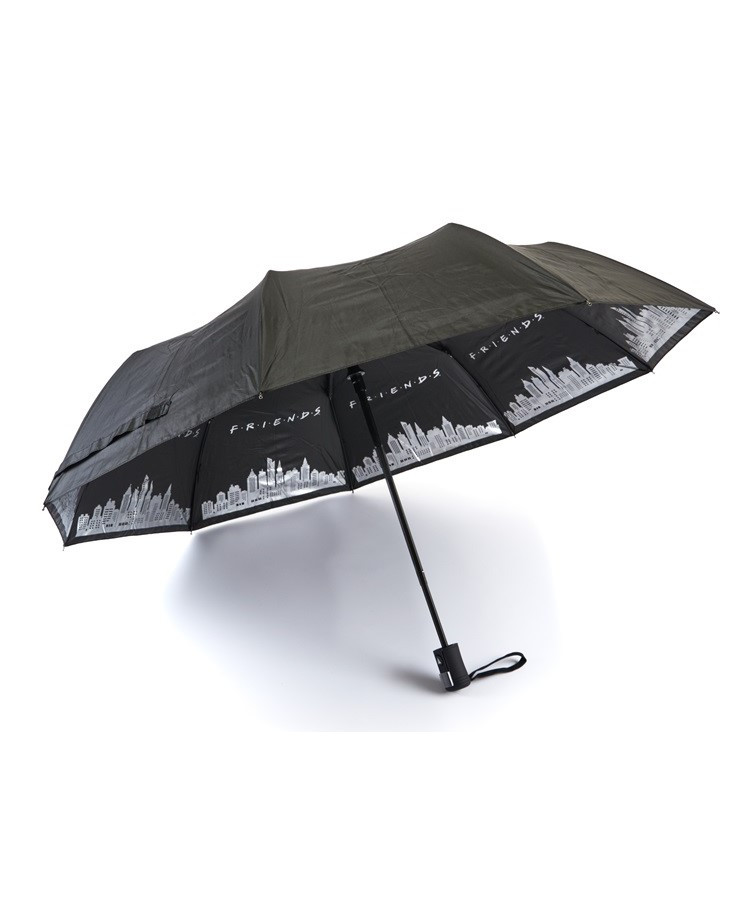 Парасоля чоловіча Mario MR1011 "FRIENDS" напівавтомат на 9 спиць Чорний, фото 1