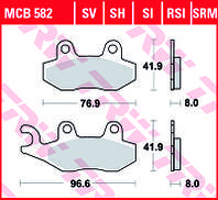 Тормозные колодки TRW / LUCAS MCB582SI