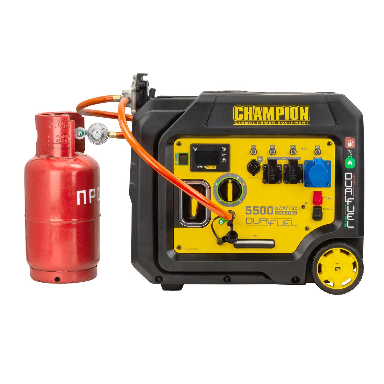 Гібридний інверторний генератор CHAMPION C5500iES DF (501003-UA), фото 1