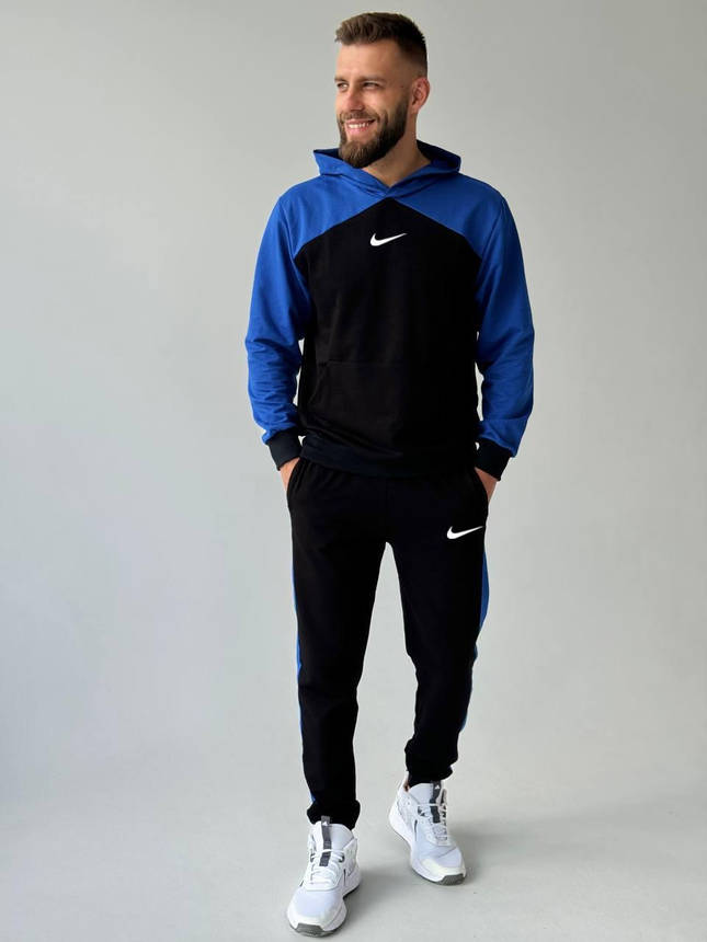 Чоловічий спортивний костюм демісезонний стильний молодіжний костюм худі та штани повсякденні для чоловіків хлопців, фото 1