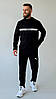 Чорний чоловічий спортивний костюм Puma демісезон костюм на хлопця з капюшоном стильний молодіжний повсякденний, фото 6