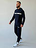 Чоловічий спортивний костюм Puma двонитка костюм на хлопця з капюшоном стильний молодіжний модний повсякденний, фото 6