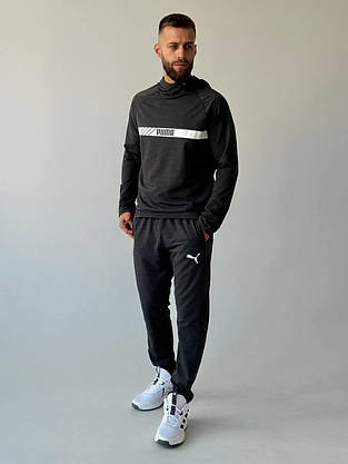 Чоловічий спортивний костюм Puma демісезон костюм на хлопця з капюшоном стильний молодіжний модний повсякденний, фото 3
