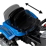 Дитячий педальний веломобіль трактор Pilsan 07-324 Синій, фото 4