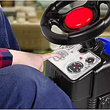 Дитячий педальний веломобіль трактор Pilsan 07-324 Синій, фото 7