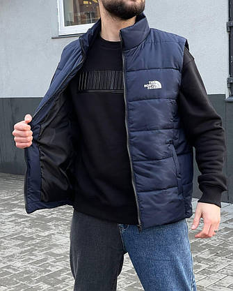 Жилетка мужская TNF без капюшона весна-осень безрукавка спортивная повседневный молодежная для парней модная, фото 5