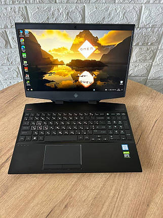 Б/в Ігровий ноутбук Б-клас HP Omen 15-dh1053nr 15.6" 1920x1080| i7-9750H| 16GB RAM| 512GB SSD NVMe| RTX 2060 6GB, фото 1