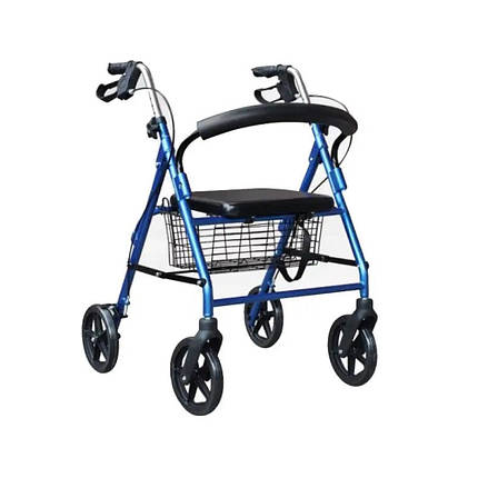 Ролатор Vhealth VH503 на 4-х колесах із кошиком, фото 1