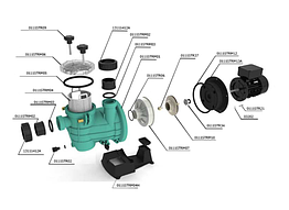 Імпіллер (крильчатка) для насосів PG, 0,75HP PG-0111STRM10