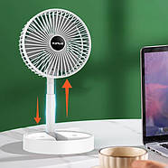 Портативний акумуляторний настільний міні-вентилятор Telescopic Fan Компактний вентилятор з акумулятором, фото 2