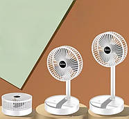 Портативний акумуляторний настільний міні-вентилятор Telescopic Fan Компактний вентилятор з акумулятором, фото 3