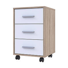 Тумба офісна Doros Т3 43х42х66,4 см Дуб сонома/Білий (DRS-011401)