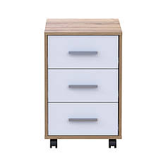 Тумба офісна Doros Т3 43х42х66,4 см Дуб евок/Білий (DRS-011446)