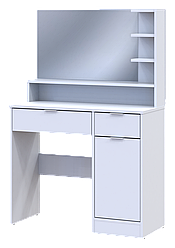 Туалетний столик з дзеркалом Doros Естель 90х38х135 см Білий (DRS-011472)