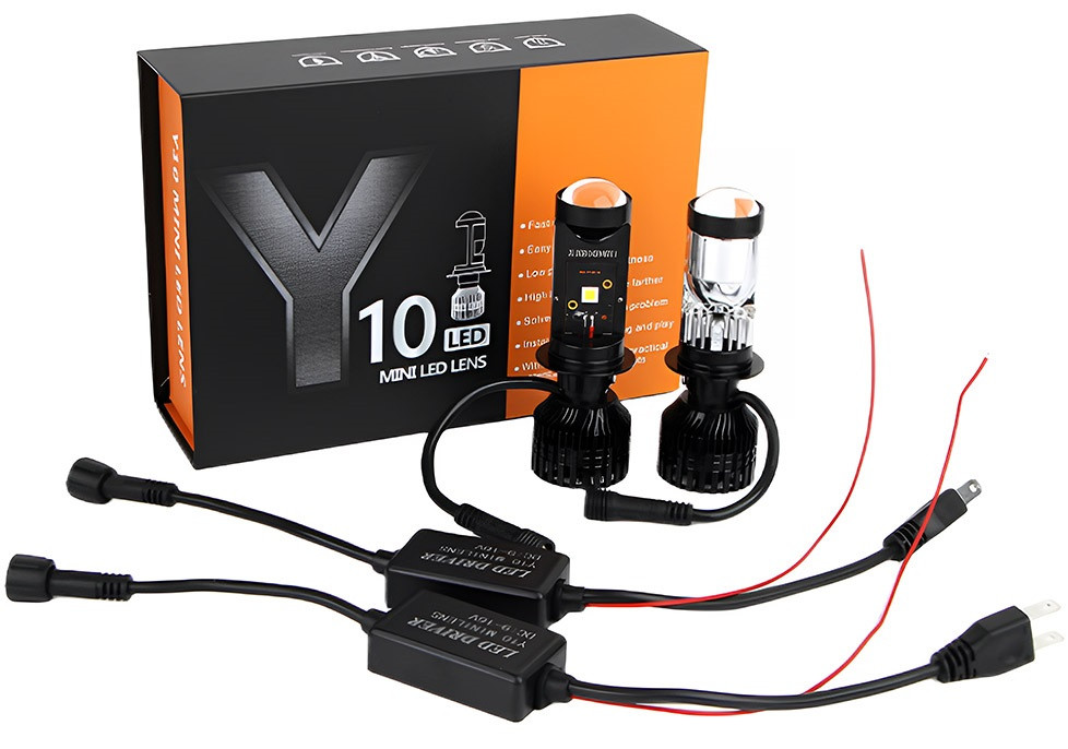LED-лампи автомобільні Y10Pro H4 60 W 6000 K, фото 1