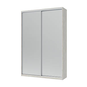 Шафа-купе двохдверна Doros Сіті Лайт 150х45х225 см Біле дерево/2 Дзеркала (DRS-011068), фото 1