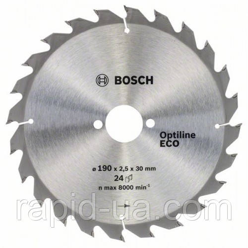Пила Дисковая По Дереву BOSCH 190x30x24z Optiline ECO — Купить Недорого ...