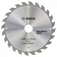 Пила дискова по дереву BOSCH 190x30/24x24z Speedline ECO