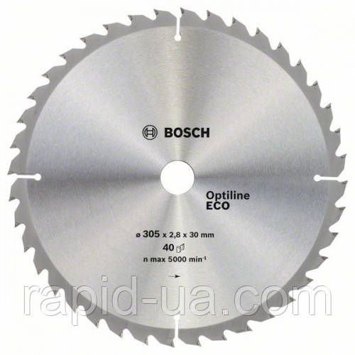 Пила дискова по дереву BOSCH 305x30x96z Multi ECO