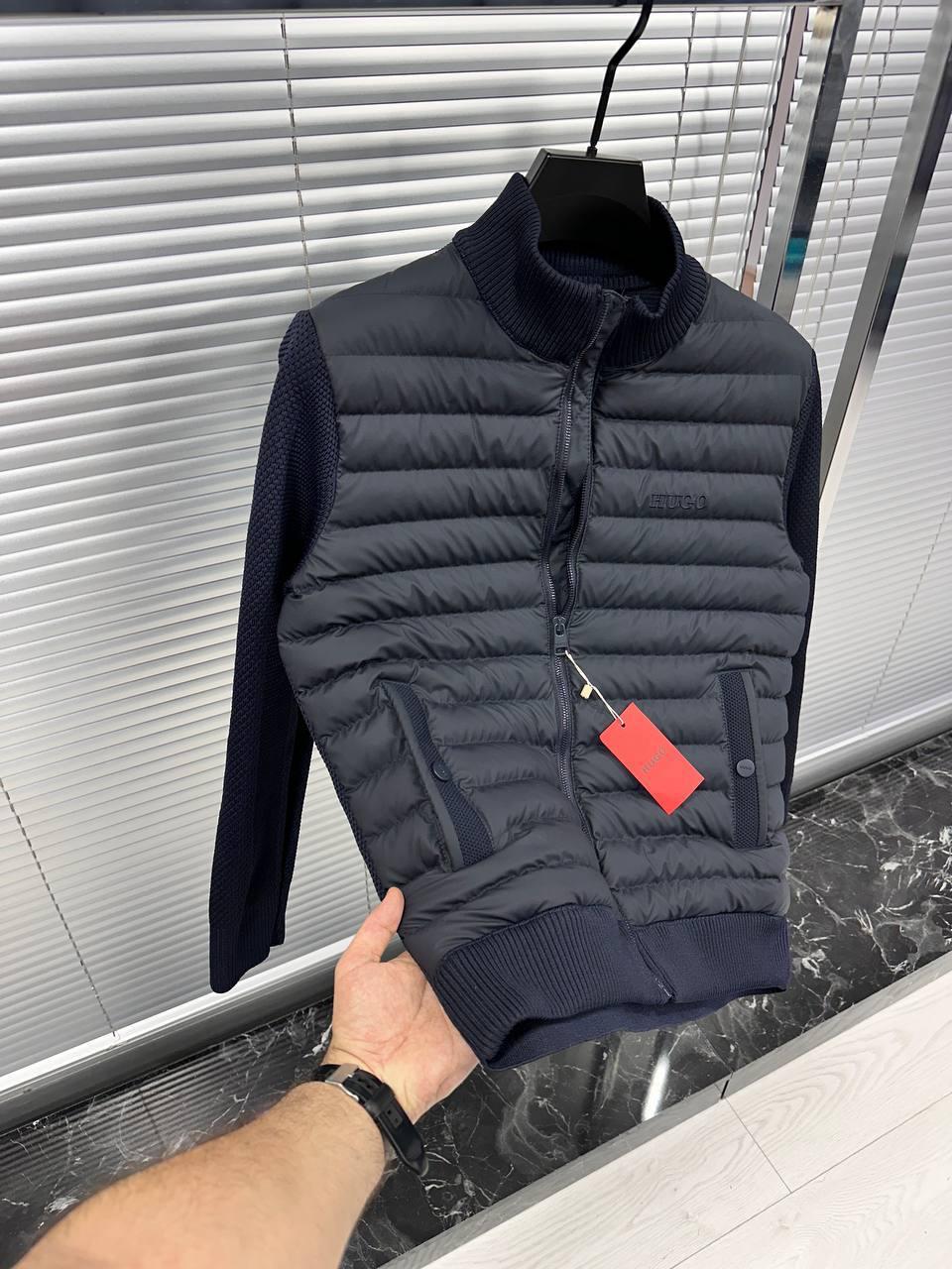 Чоловіча осінка куртка Hugo Boss CK8467 синя, фото 1