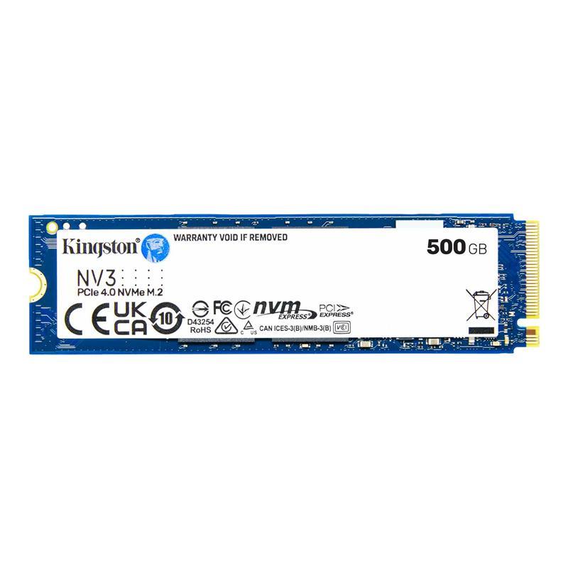 SSD диск 500GB M.2 NVMe Kingston NV3 M.2 2280 PCIe Gen4.0 x4 (SNV3S/500G) Гарантія 36 міс., фото 1