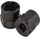 Набір ударних головок для злизаних гайок дюйм. (1/4"-11/16") + метрика (10-19 мм) 15 ел. Vorfal V08085_1, фото 3