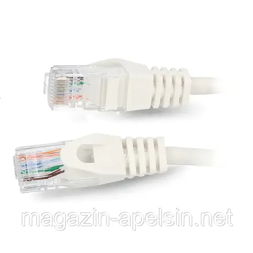 Коммутационный кабель Ethernet UTP 5e 10 м - белый (ID#1868413714 ...