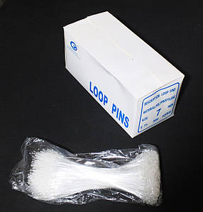 Кільцева волосінь (ярликотримачі) 7" (17,8 см.) 5000 шт. для бирок і ярликів, кільцеві біркотримачі