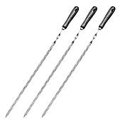 Шампур декоративний ЛЮКС із дерев'яною ручкою (Talan-DV) довжина 73 см ширина 12 мм товщина 3 мм