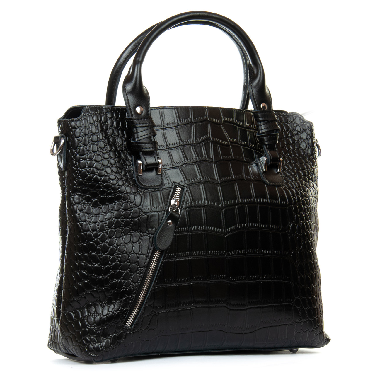 Жіноча шкіряна сумка 8640 black.Купити жіночі сумки гуртом і в роздріб із натуральної шкіри в Україні