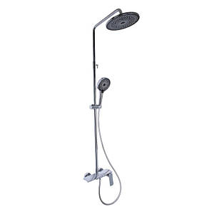 Душова система універсальна Qtap Slavonice на три споживачі (з виливом) QTSLA111CRM45904 Chrome