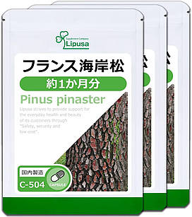 Lipusa Pinus Pinaster екстракт кори французької приморської сосни, 60 капсул на 30 днів. До 05/2026
