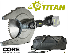 Акумуляторний різак для металу TITAN PCM30540B-CORE Твердосплавний диск (Без АКБ і ЗП)