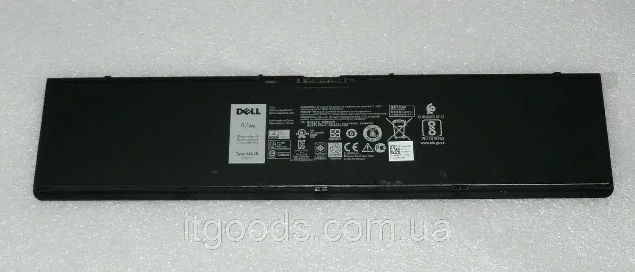 Оригінальна батарея DELL LATITUDE E7420 E7440 E7450 47Wh 7.4V 34GKR 909H5 G0G2M 3RNFD F38HT PFXCR