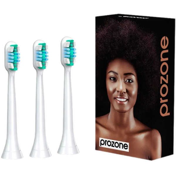 Насадки для електричної зубної щітки ProZone Premium-Balance (for Philips) Medium White (3 шт.)