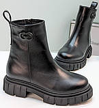 Черевики шкіряні жіночі демісезонні від виробника модель УН24-104, фото 3
