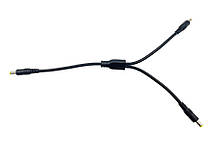 Кабель для живлення роутера та модему 5.5х2.5 розгалужувач (на 2 виходи) - шнур Y-типу 50 см