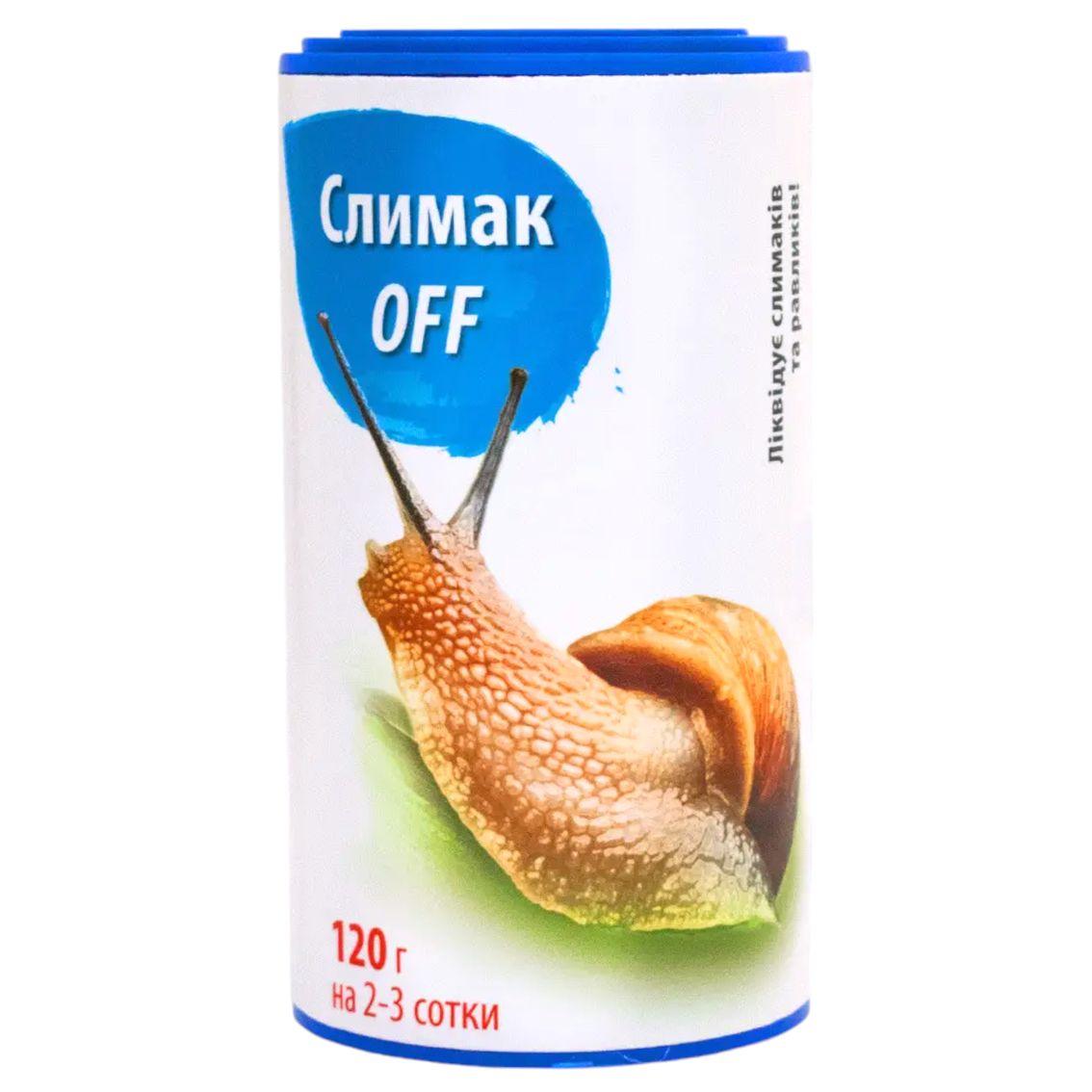 Засіб проти слизової та равликів Слімак OFF на 2-3 сотки, туба 120 г 25 шт./ящ, Захист рослин від шкідників