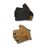 Рукавички безпалі з гумовим демпфером Mechanix койот ONE SIZE З регульованою застібкою, фото 4